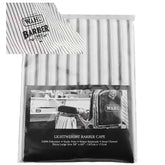 WAHL LIGHTWEIGHT BARBER CAPE PINSTRIPE WHITE